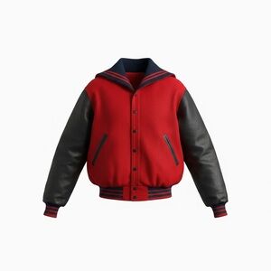 Vintage Red and Black Varsity Jacket